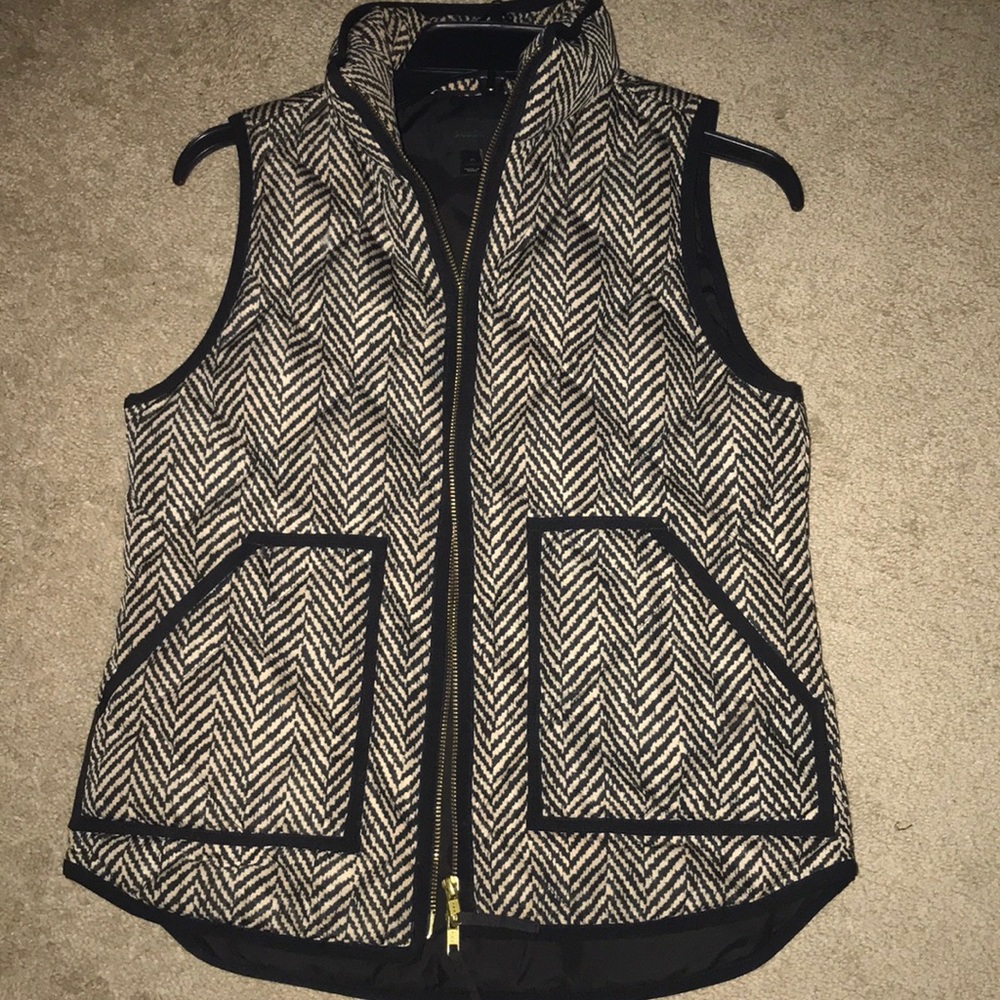 Jcrew herringbone vest